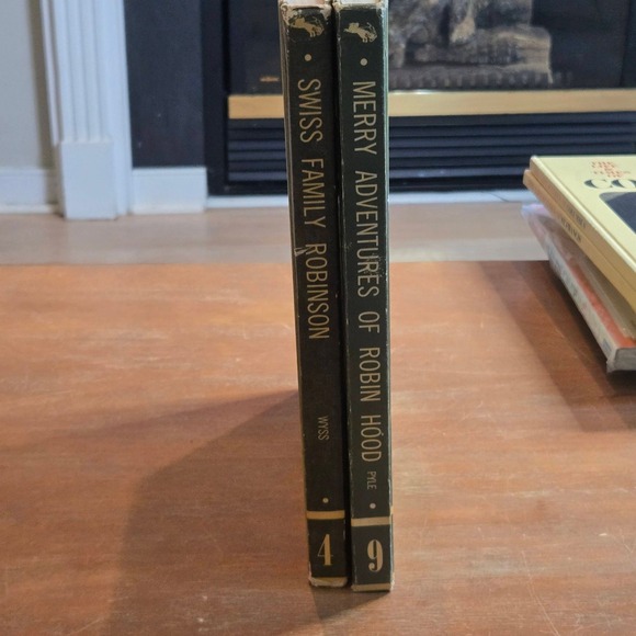 Classic Press Other - Classic Press Books Swiss Family Robinson Robin Hood Set 2
Vtg Hardcover Books